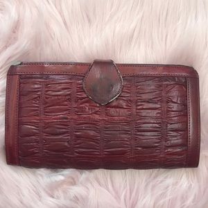 Genuine Eel skin wallet clutch